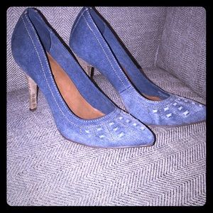 CK 8.5 - NWOT studded denim heels